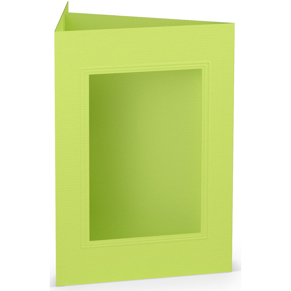 Passepartoutkarte Paperado eckig, B6, 220g/m², maigrün RÖSSLER 16403322 16403322 Eckig 120x170mm