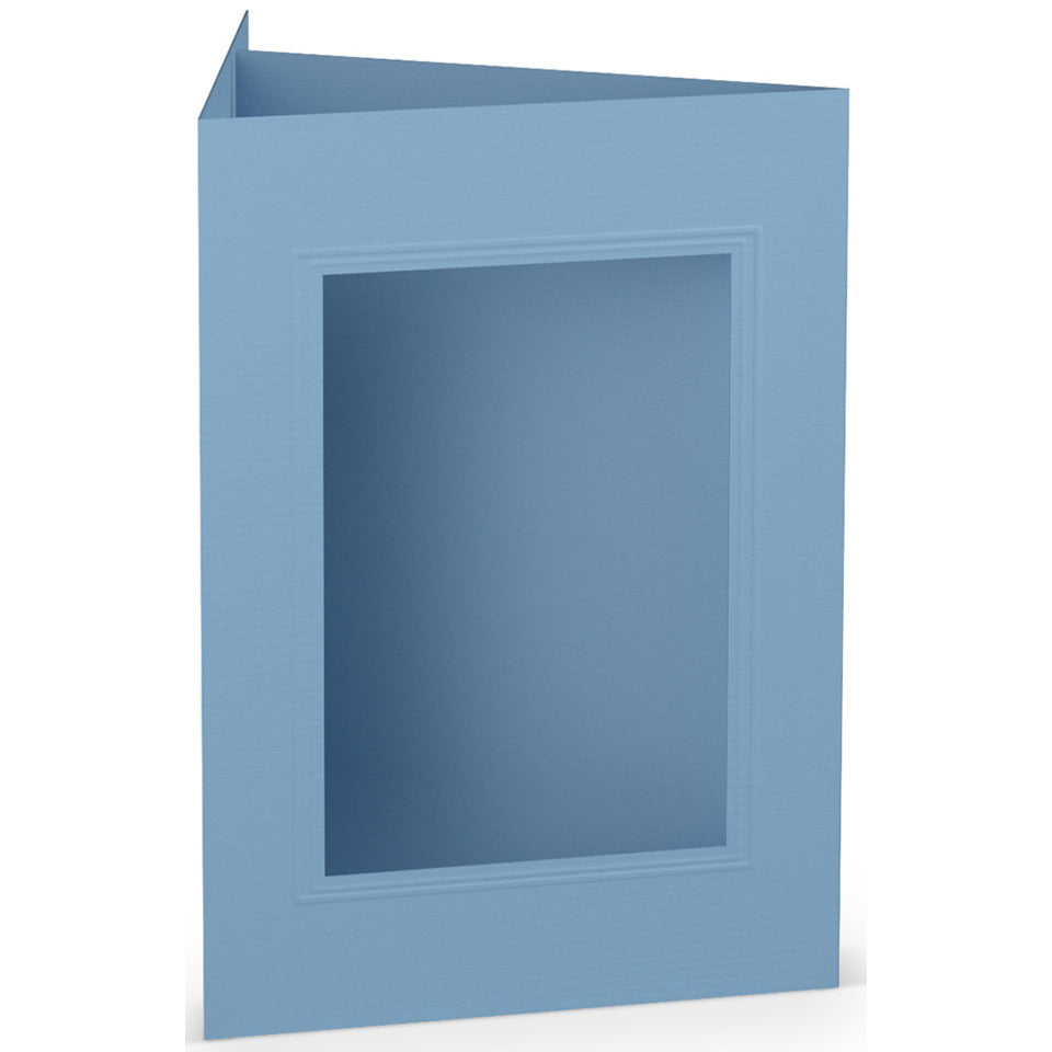 Passepartoutkarte Paperado eckig, B6, 220g/m², dunkelblau RÖSSLER 16403335 16403335 Eckig 120x170mm
