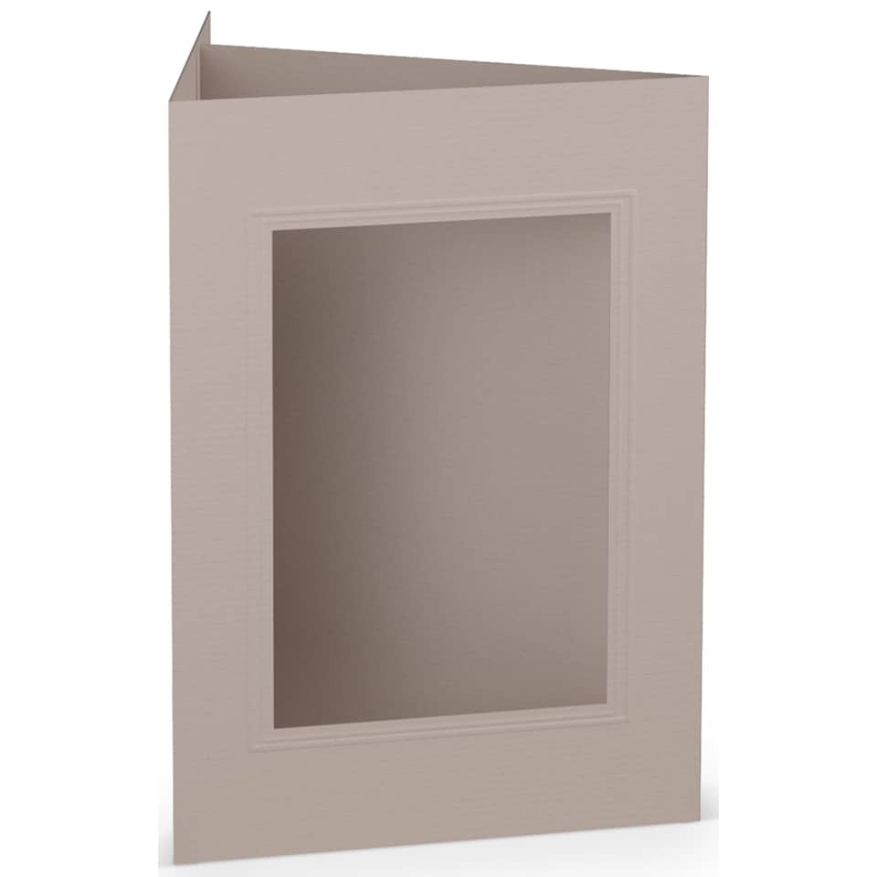 Passepartoutkarte Paperado eckig, B6, 220g/m², taupe RÖSSLER 16403349 RÖSSLER 16403349 Ft.B6 PP