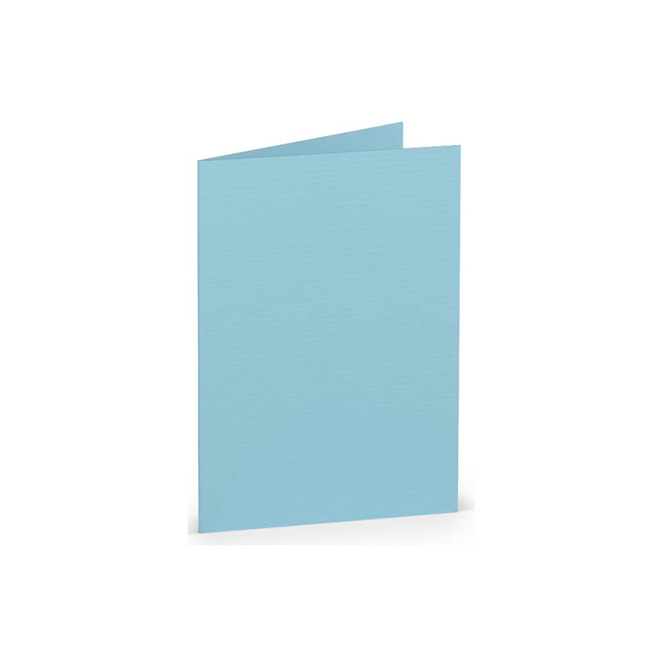 Briefkarte Paperado, A7hd, 220g/m², aqua gerippt RÖSSLER 164009124 RÖSSLER 164009124 A7 hd