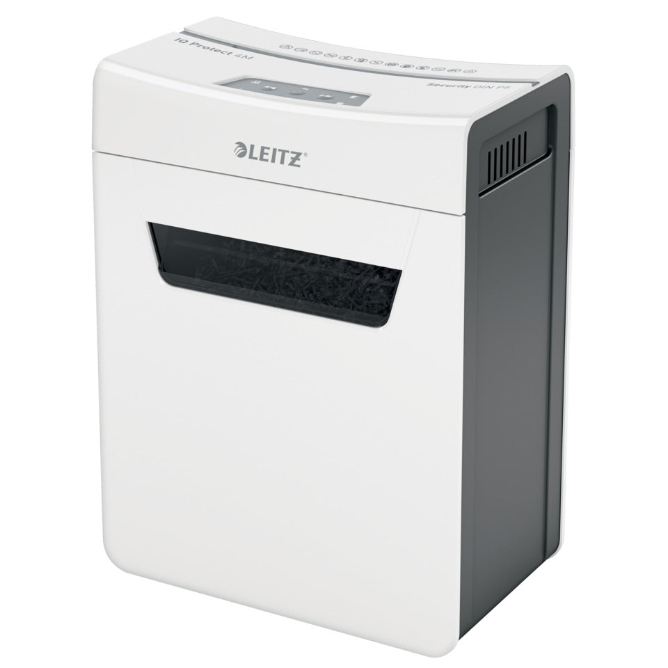 Aktenvernichter IQ Protect Premium 4M P5, Mikro-Partikelschnitt, 4 Blatt, weiß LEITZ 8094-00-00 LEITZ 8094-00-00 4M P5 Mikro