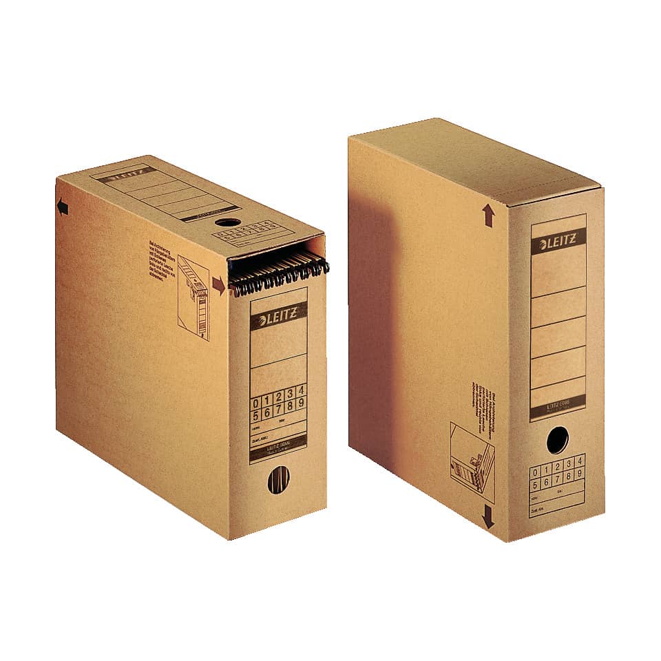 Archiv-Schachtel, A4, mit Verschlussklappe, naturbraun LEITZ 6086-00-00