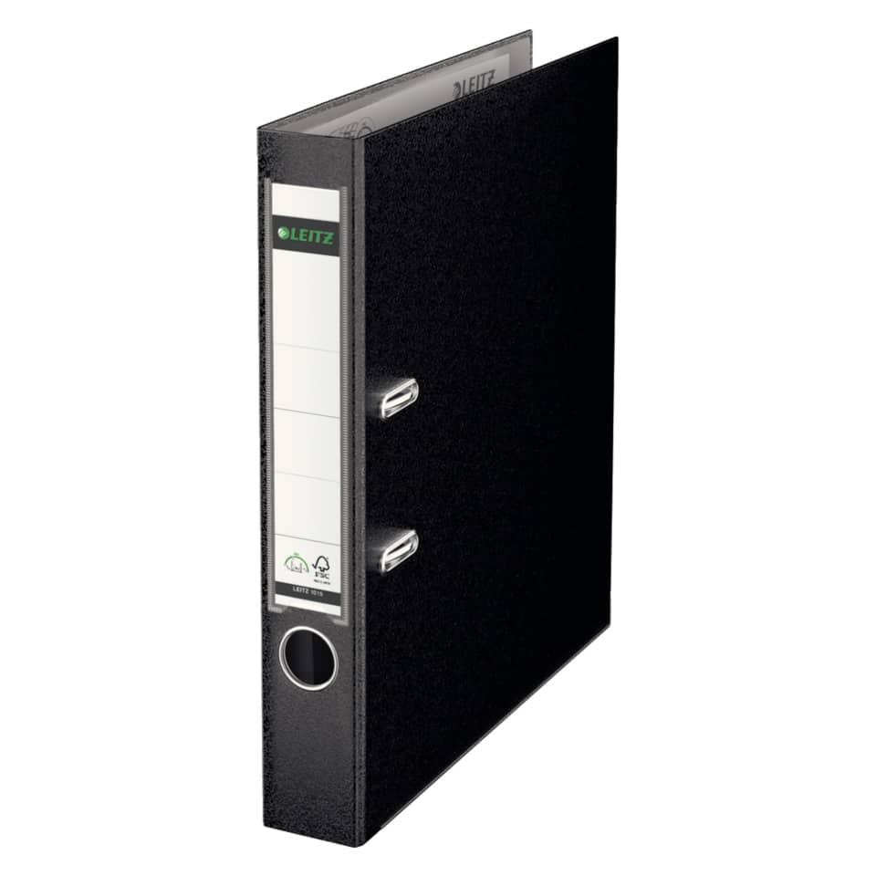 Qualitäts-Ordner 180° Plastik, A4, 52mm, schwarz LEITZ 1015-50-95 LEITZ 1015-50-95 180° Mechanik