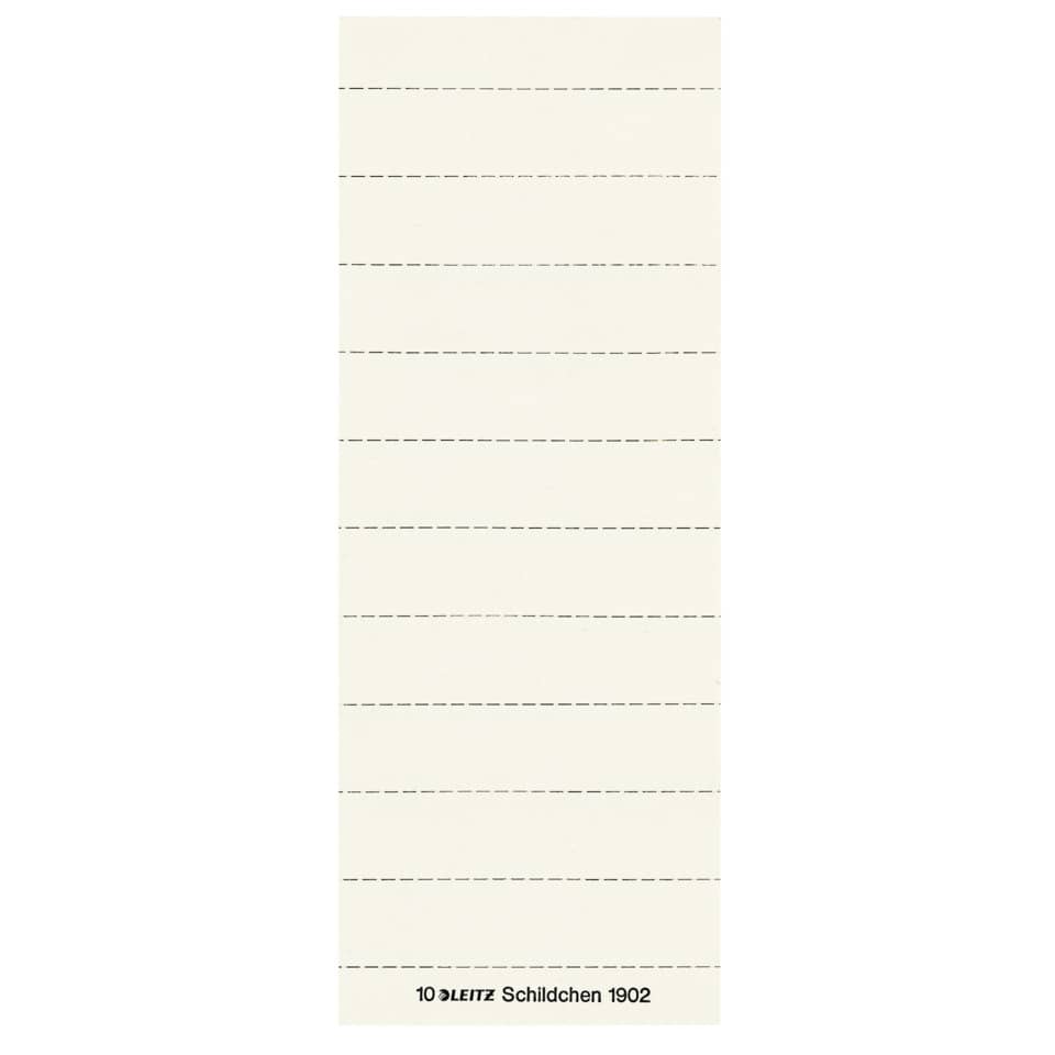Rückenschild, für ALPHA®, Karton, 100 Stück, weiss LEITZ 1902-00-01 LEITZ 19020001