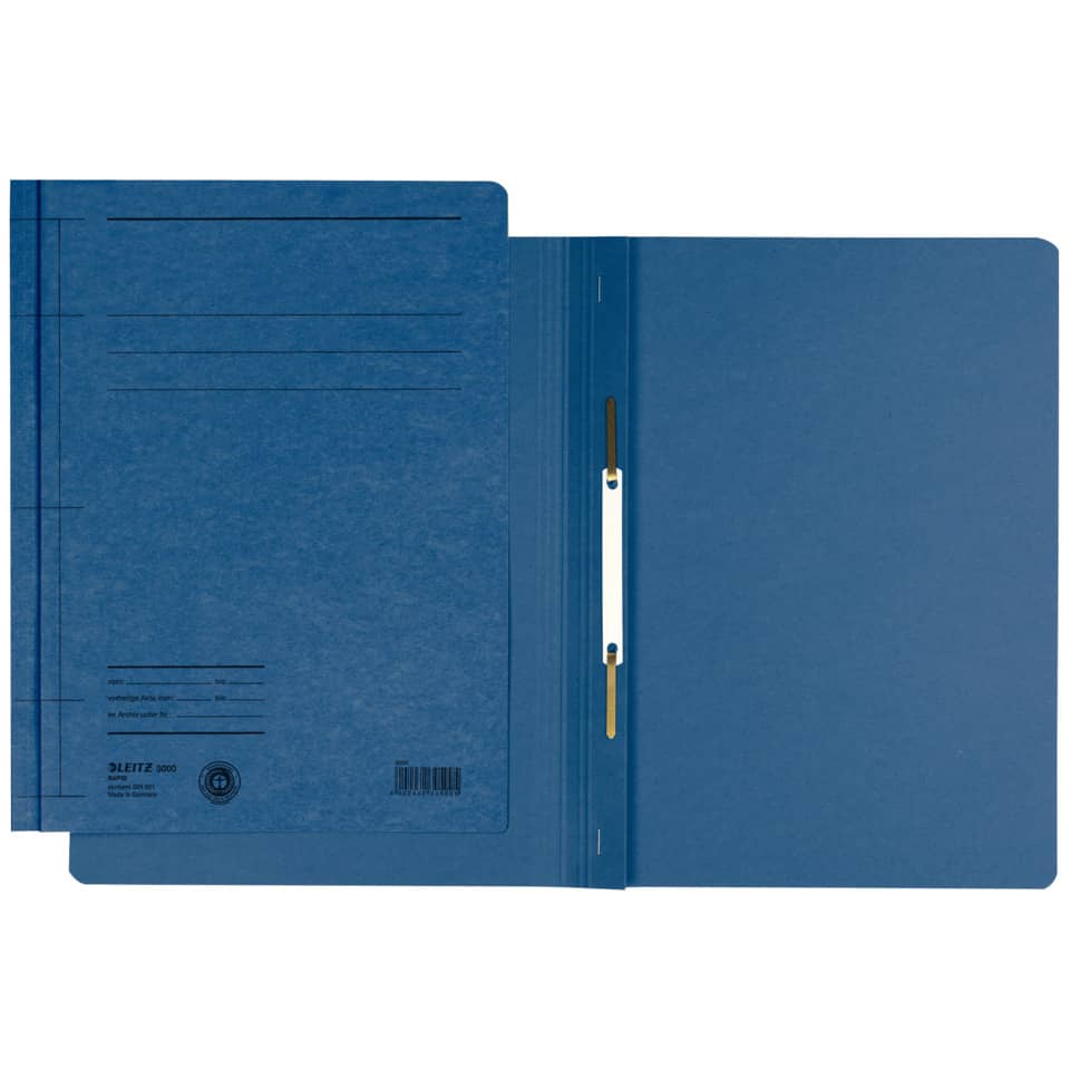 Schnellhefter Rapid, A4, Manilakarton, blau LEITZ 3000-00-35 LEITZ 30000035 Karton 250g
