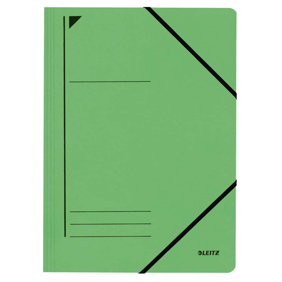 Eckspanner, A4, Füllhöhe 300 Blatt, Pendarec-Karton, grün LEITZ 3980-00-55 LEITZ 39800055 Karton 450g