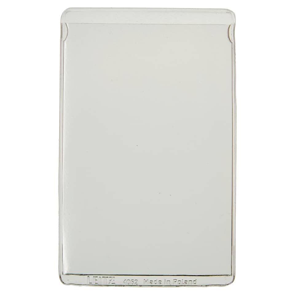 Ausweishülle, für Kreditkarten, PVC, genarbt, farblos, 25 Stück LEITZ 4062-00-00 LEITZ 40620000 für Scheckkarte