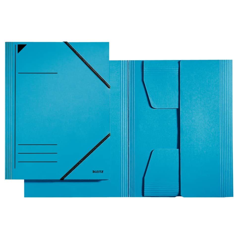 Eckspannermappe, A4, Füllhöhe 350 Blatt, Pendarec-Karton, blau LEITZ 3981-00-35 LEITZ 39810035  Karton 320g