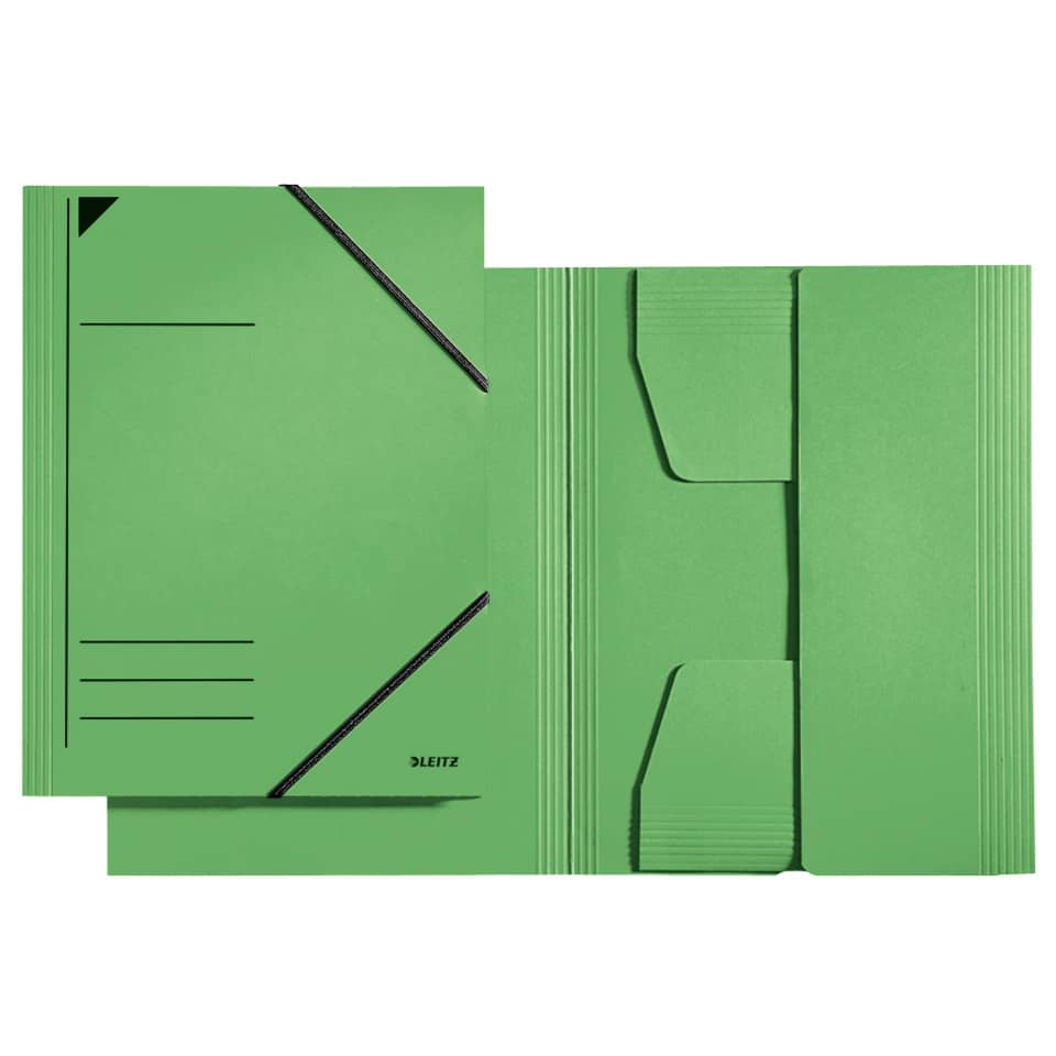 Eckspannermappe, A4, Füllhöhe 350 Blatt, Pendarec-Karton, grün LEITZ 3981-00-55 LEITZ 39810055  Karton 320g