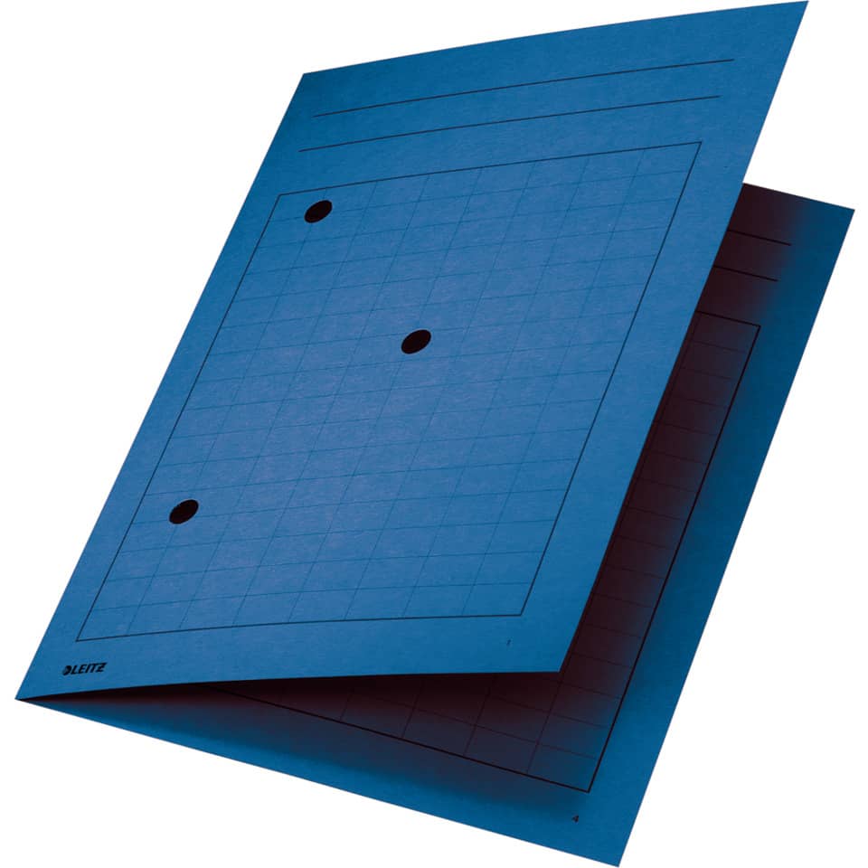 Umlaufmappe, A4, Gitterdruck, 320g/m², blau LEITZ 3998-00-35 LEITZ 39980035 Karton 320g