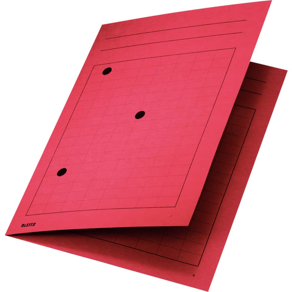 Umlaufmappe, A4, Gitterdruck, 320g/m², rot LEITZ 3998-00-25 LEITZ 39980025 Karton 320g