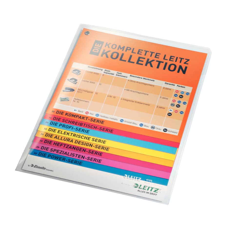 Sichthülle Super Premium, A5, PVC, dokumentenecht, farblos LEITZ 4155-00-00 LEITZ 41550000 PVC-Hartfolie