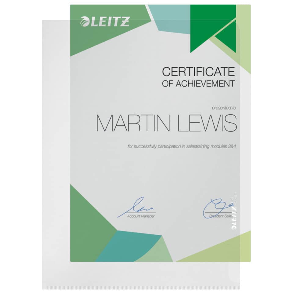 Sichthülle Premium, A5, PVC, dokumentenecht, glasklar LEITZ 4105-00-00 LEITZ 4105-00-00 PVC-Hartfolie