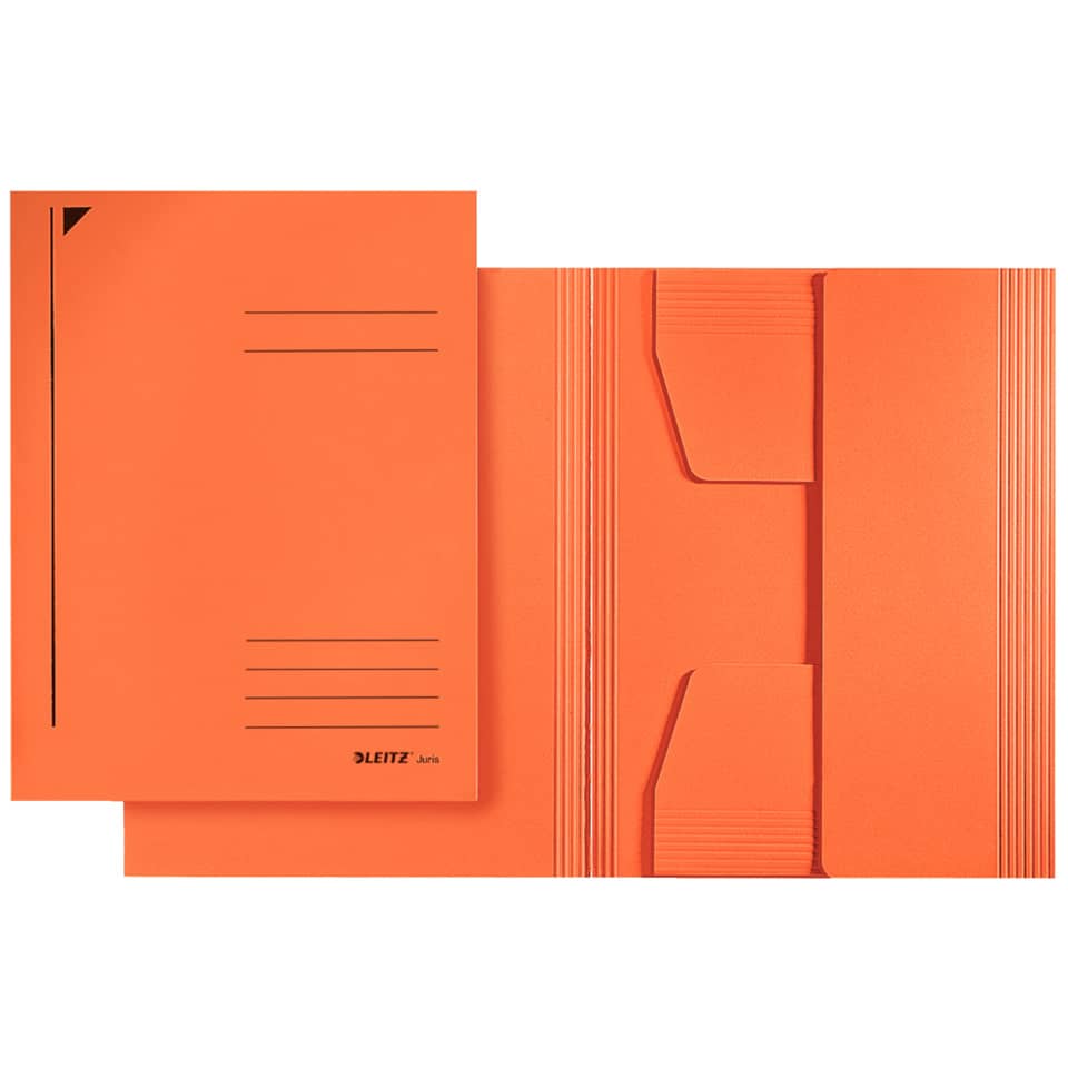 Jurismappe, A4, 430g/m², Karton, orange LEITZ 3924-00-45 LEITZ 39240045 Karton