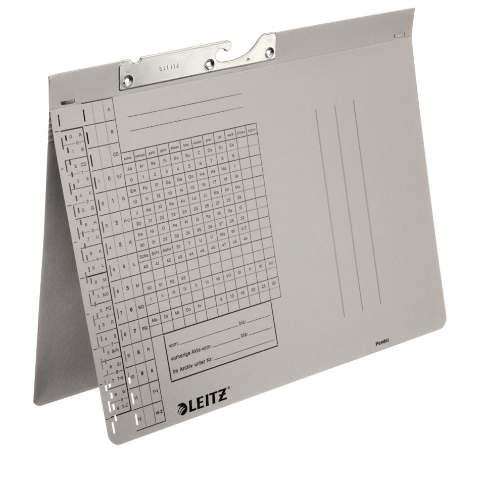 Pendelhefter Combi, Amtsheftung, A4, 320g/m², grau LEITZ 2093-00-85