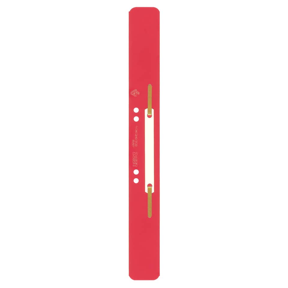 Heftstreifen mit Kunststoffdeckleiste, 35 x 310 mm, 25 Stück, PP, rot LEITZ 3711-00-25 LEITZ 3711-00-25 m. Kunststoffdeckleist