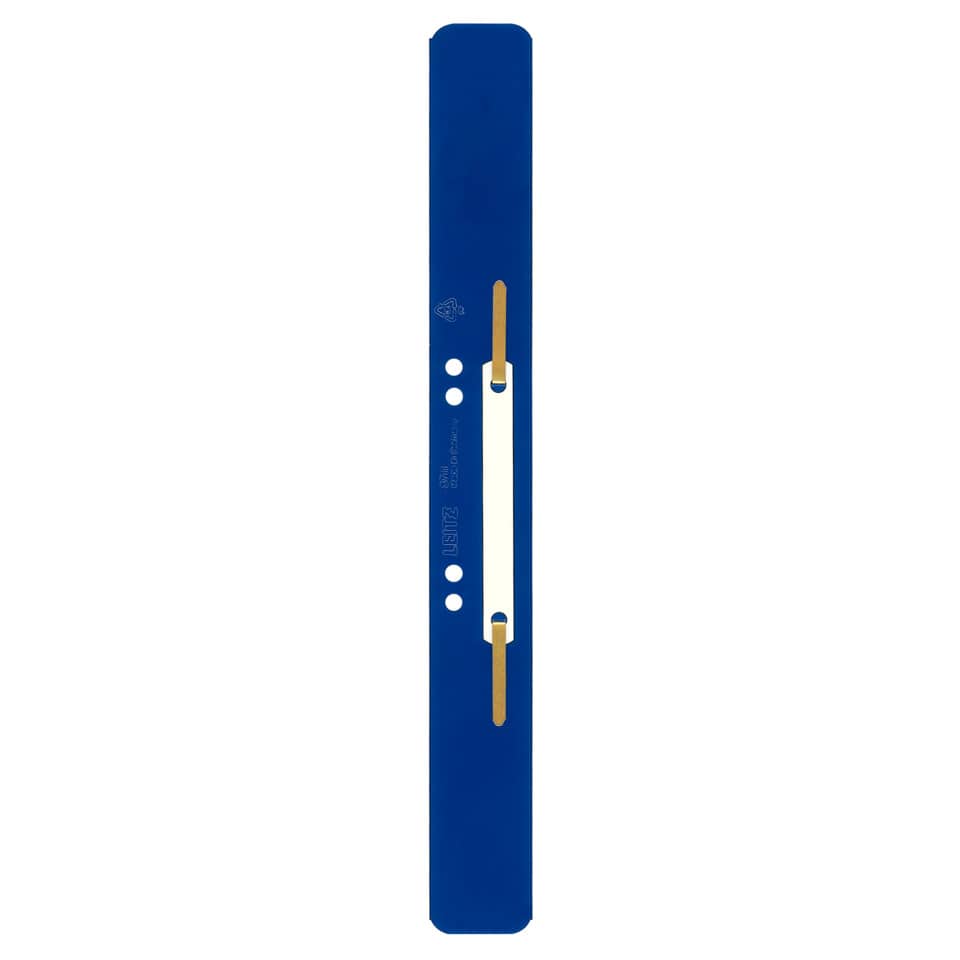 Heftstreifen mit Kunststoffdeckleiste, 35 x 310 mm, 25 Stück, PP, blau LEITZ 3711-00-35 LEITZ 3711-00-35 m. Kunststoffdeckleist