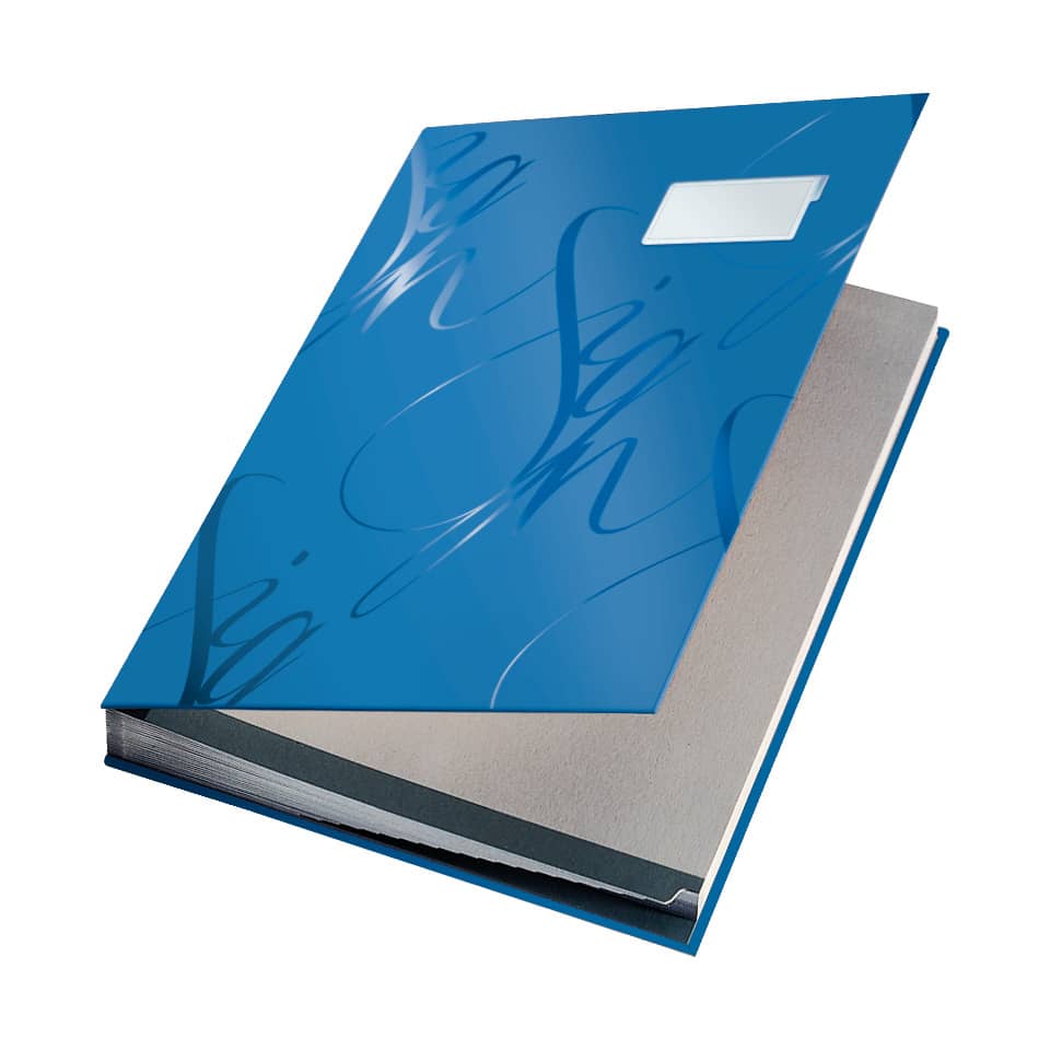 Unterschriftsmappe Design, 18 Fächer, blau LEITZ 5745-00-35 LEITZ 5745-00-35 18 Fächer