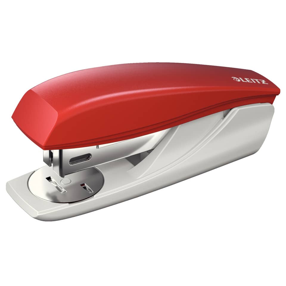 Heftgerät Klein NeXXt, 25 Blatt, Einlegetiefe 35 mm, rot LEITZ 5501-00-25