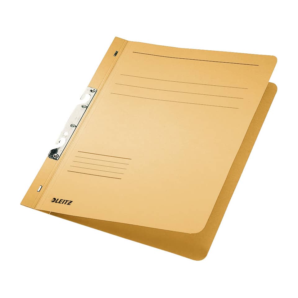 Schlitzhefter, 1/1-Vorderdeckel, A4, kfm. Heftung, Manilakarton, chamois LEITZ 3746-00-11