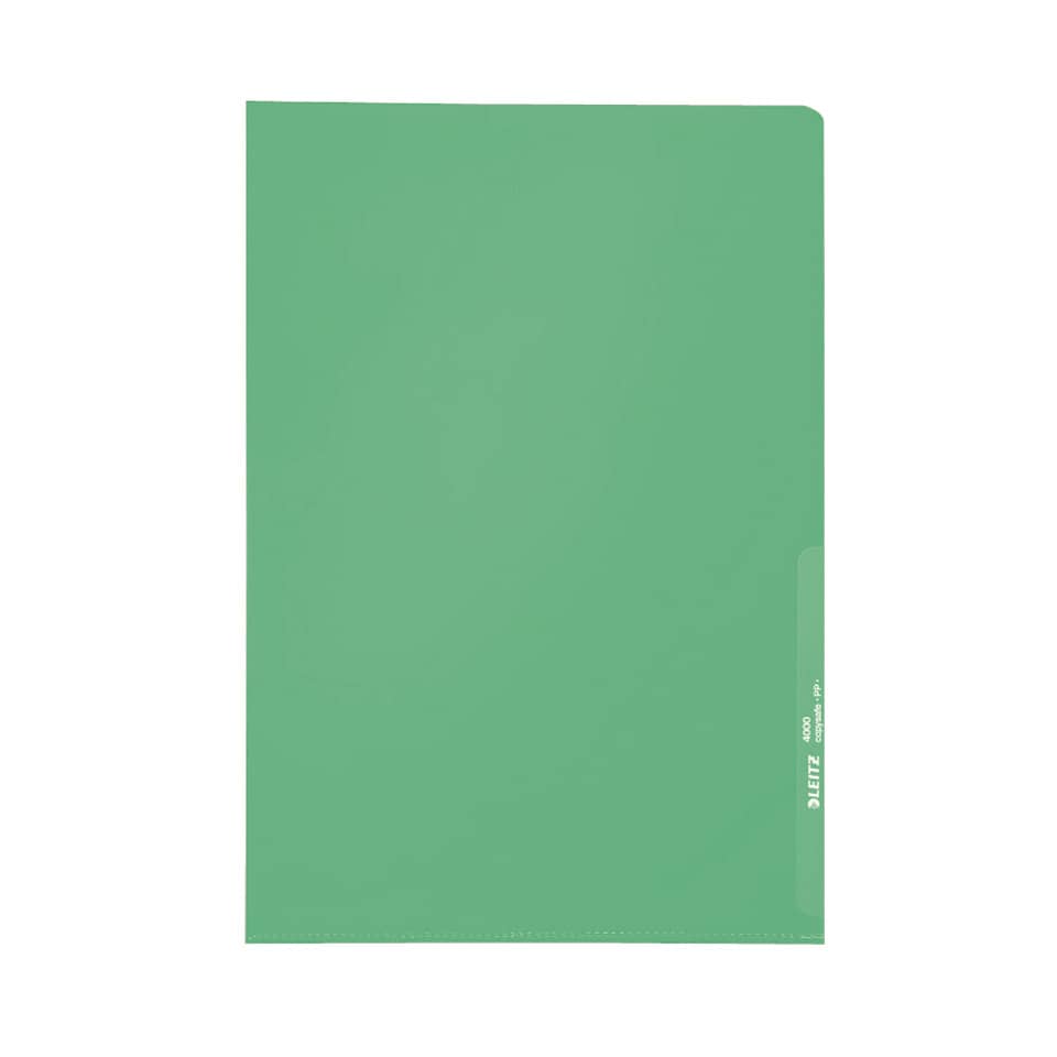 Sichthülle Standard, A4, PP, genarbt, dokumentenecht, grün LEITZ 4000-00-55 LEITZ 40000055 PP