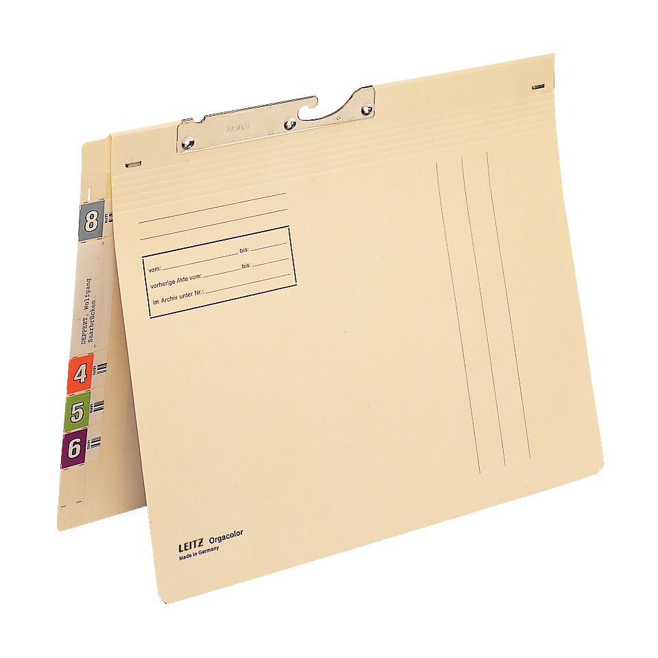 Pendelhefter Orgacolor®, Schlauchheftung Flexofil, kfm. Heftung, A4, 260g/m², chamois LEITZ 2138-00-11