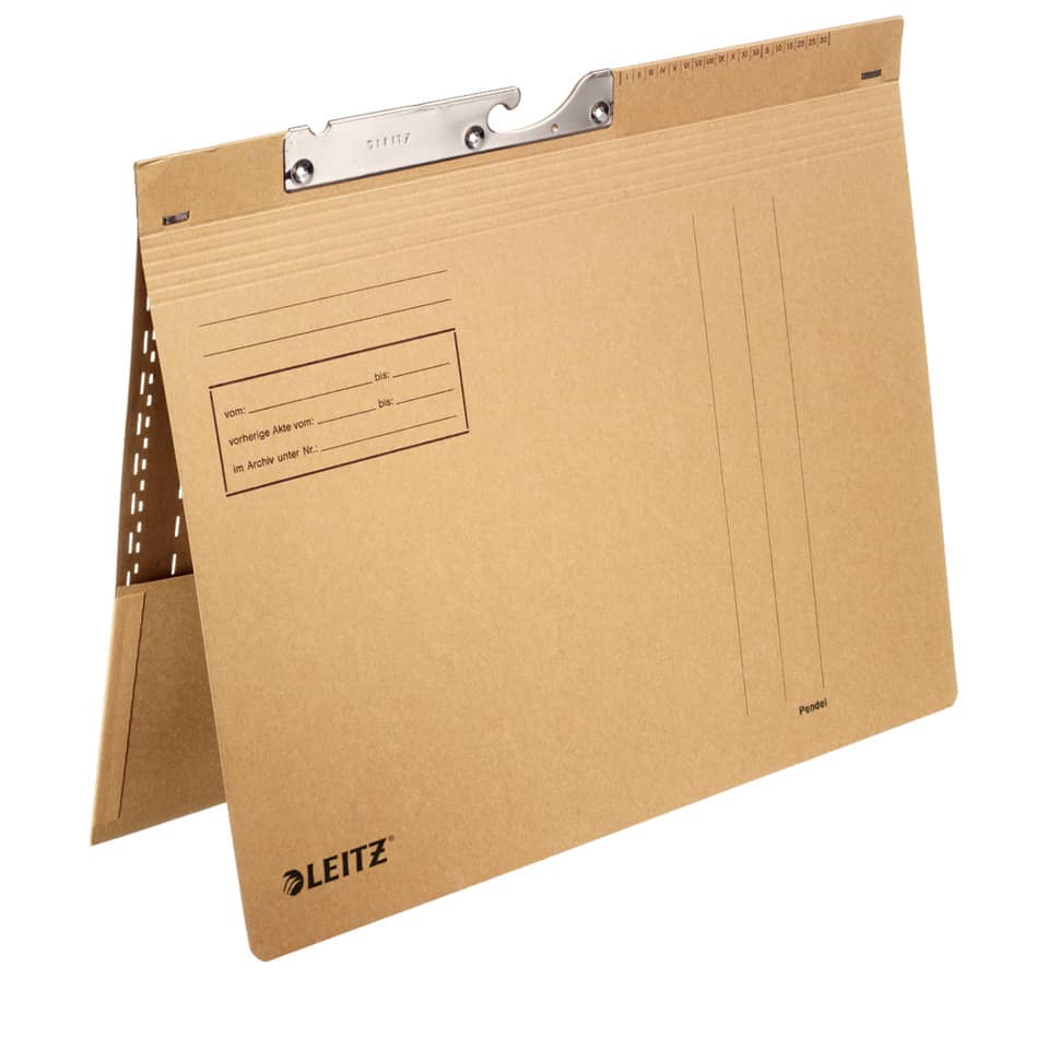 Pendelhefter Combi mit Tasche, kfm. Heftung, A4, 250g/m², naturbraun LEITZ 2112-00-00