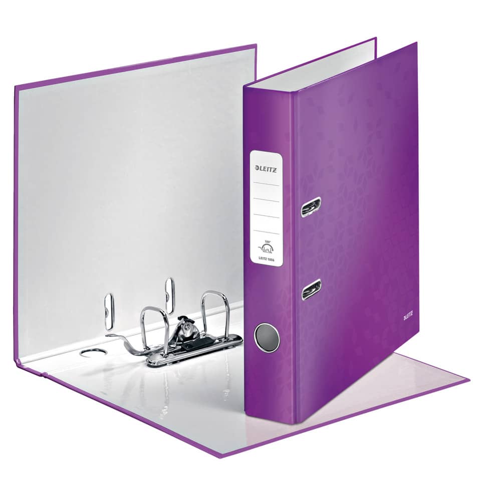 Qualitäts-Ordner 180° WOW, A4, 52 mm, violett LEITZ 1006-00-62