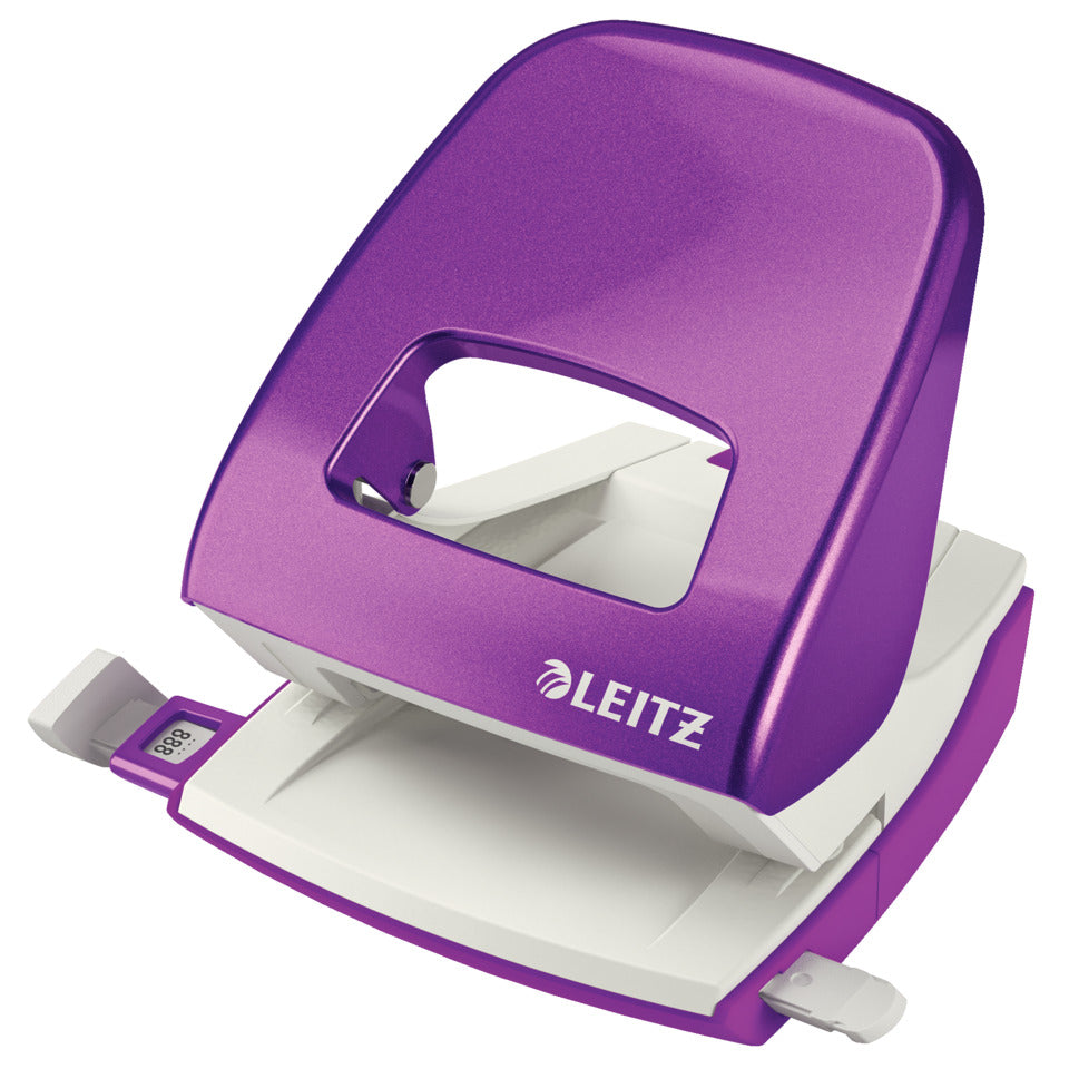 Locher NeXXt WOW, 30 Blatt, Anschlagschiene, Metall, Blister, violett LEITZ 50082062 LEITZ 5008-20-62 NeXXT Blister