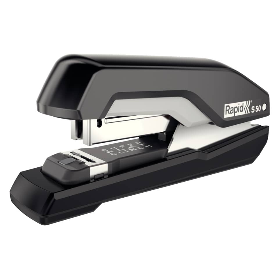 Heftgerät Supreme S50, 50 Blatt, Einlegetiefe 40 mm, schwarz/grau RAPID 5000543 RAPID 5000543  50 Blatt