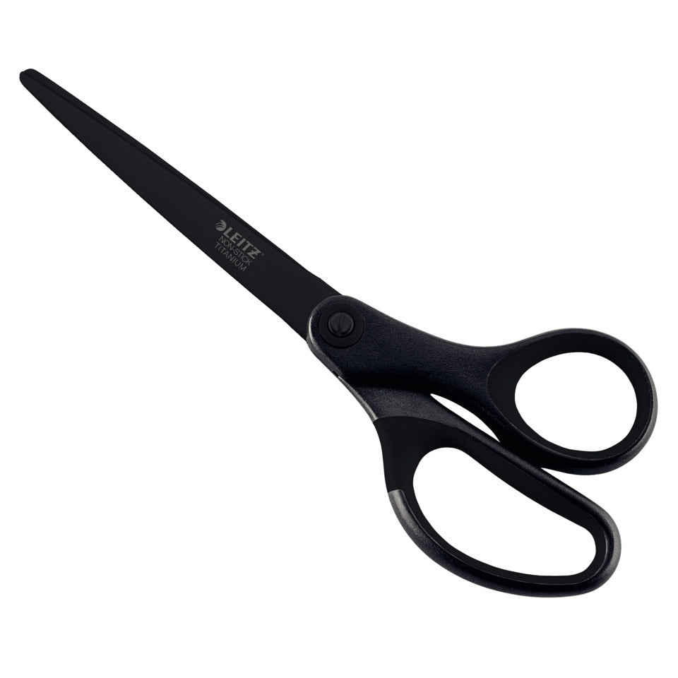 Qualitätsschere, Edelstahl, titanbeschichtet, Anti-Haft, 205mm, Blister, schwarz LEITZ 5420-60-95 LEITZ 5420-60-95 Anti-Haft