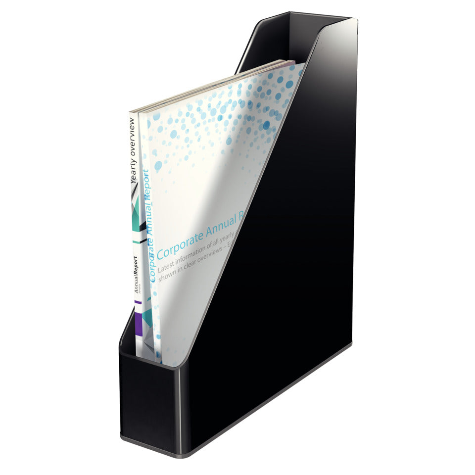 Stehsammler A4, Polystyren, Duo Colour, schwarz LEITZ 5362-00-95 LEITZ 5362-00-95 Duo Color
