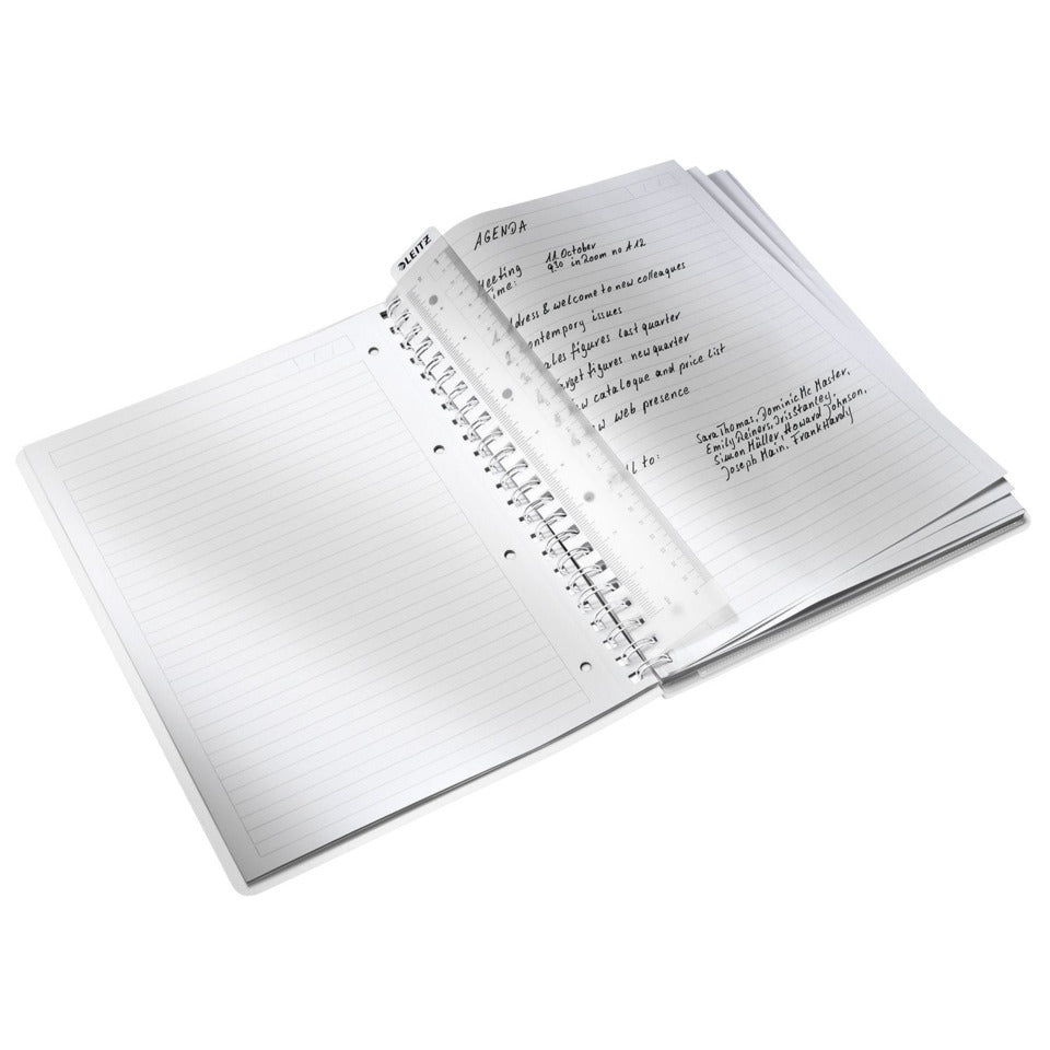Collegeblock WOW, A4, PP, liniert, holzfrei, 80 Blatt, schwarz LEITZ 4637-00-95 LEITZ 4637-00-95 80Bl liniert