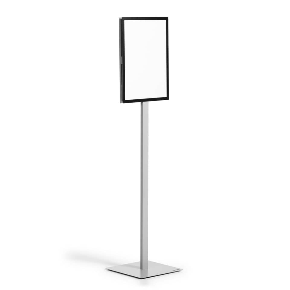 Bodenständer Info Stand Basic, A3, anthrazit/grau DURABLE 501357