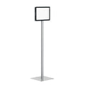 Bodenständer Info Stand Basic, A4, anthrazit/grau DURABLE 501257