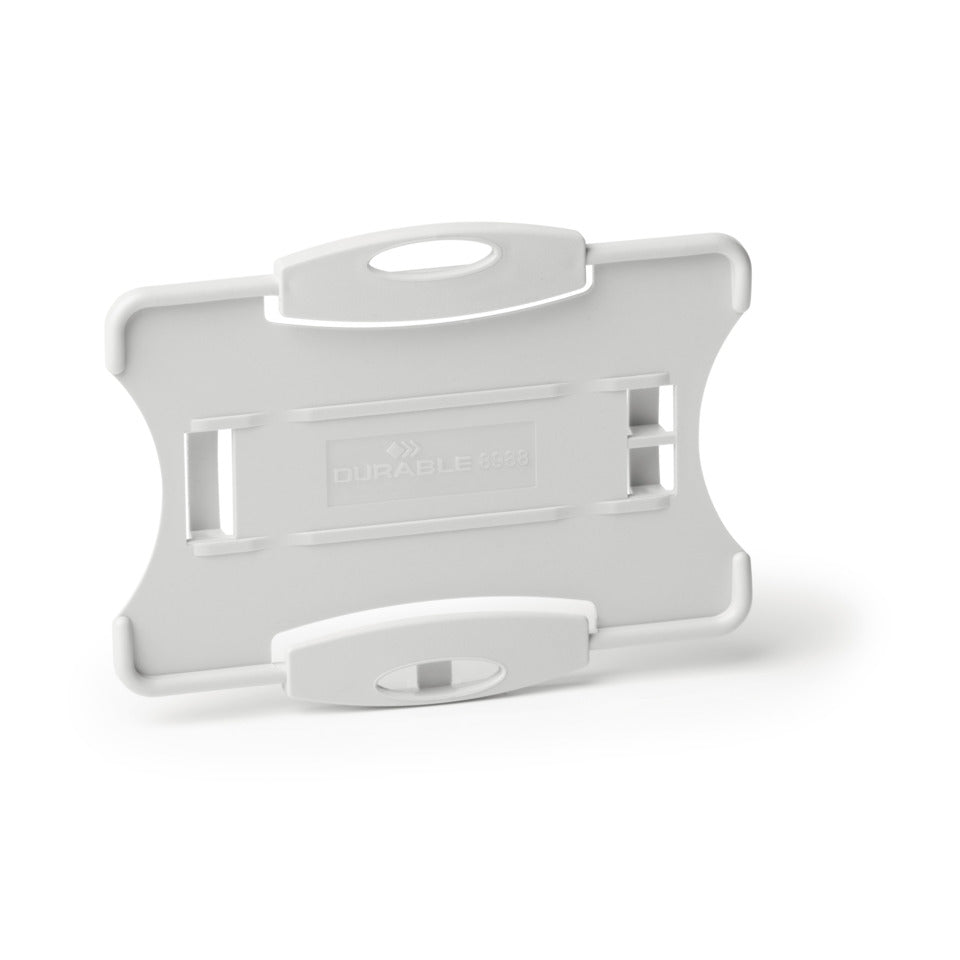 Kartenhalter ECO, für 1 Ausweis, 87 x 57 cm, grau, 10 Stück DURABLE 8988 10 DURABLE 8988 10 ECO 57x87mm