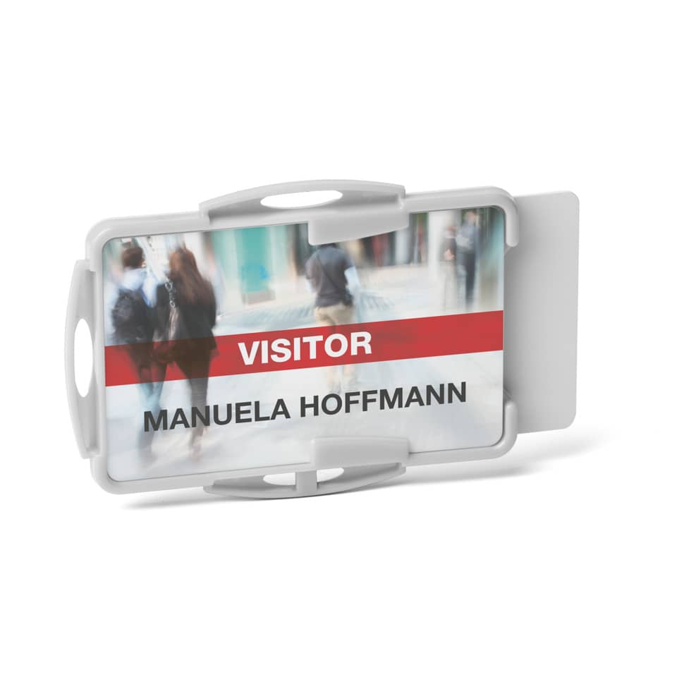 Kartenhalter ECO, für 2 Ausweise, 87 x 57 cm, grau, 10 Stück DURABLE 8989 10 DURABLE 8989 10 ECO 57x87mm