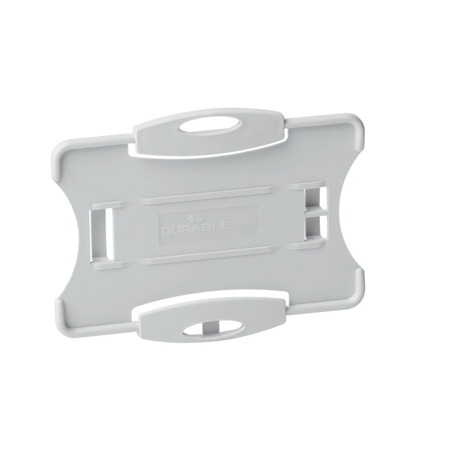 Kartenhalter ECO, für 1 Ausweis, 87 x 57 cm, grau, 10 Stück DURABLE 8988 10 DURABLE 8988 10 ECO 57x87mm