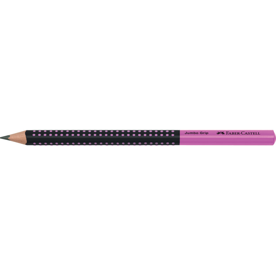 Bleistift Jumbo Grip, HB, schwarz/pink FABER CASTELL 511911 FABER CASTELL 511911 Two Tone
