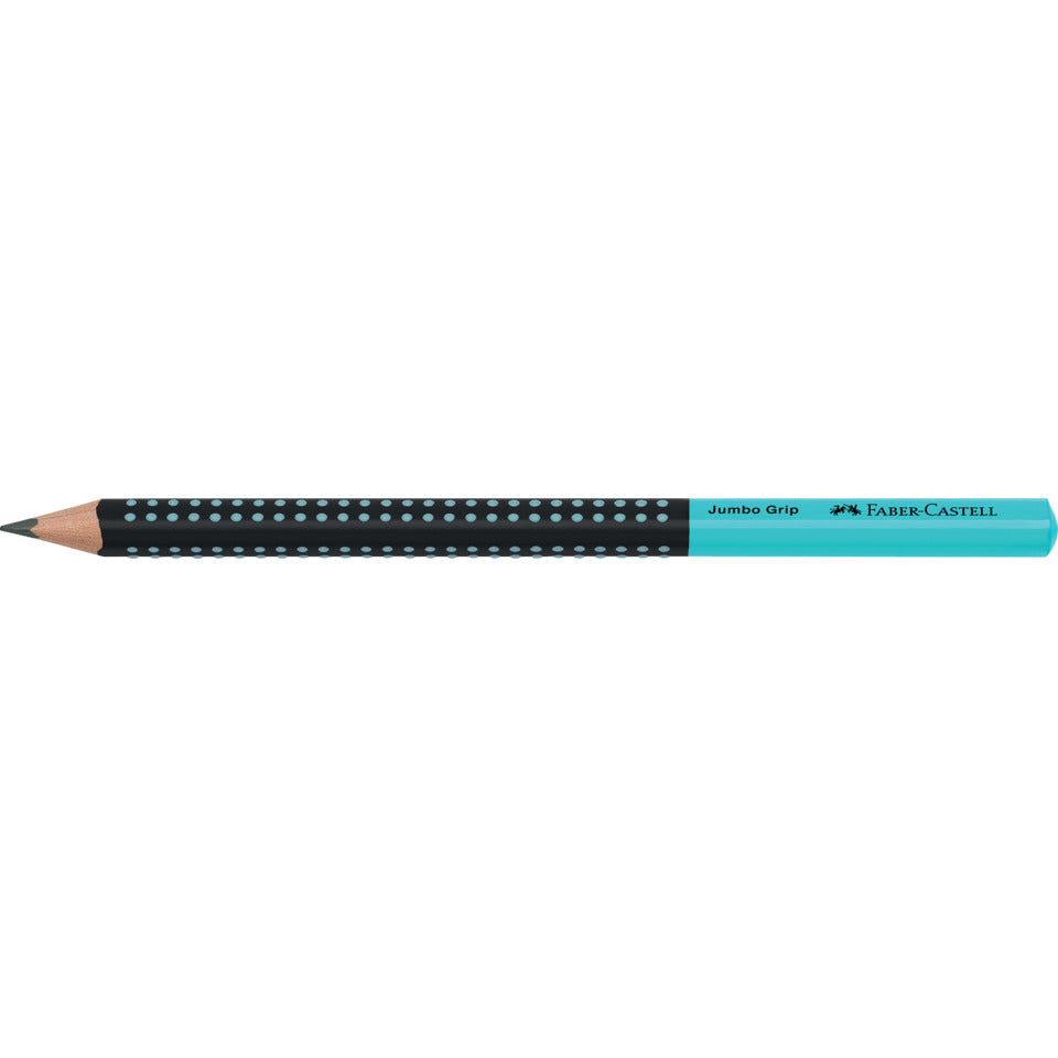 Bleistift Jumbo Grip, HB, schwarz/türkis FABER CASTELL 511912 FABER CASTELL 511912  Two Tone