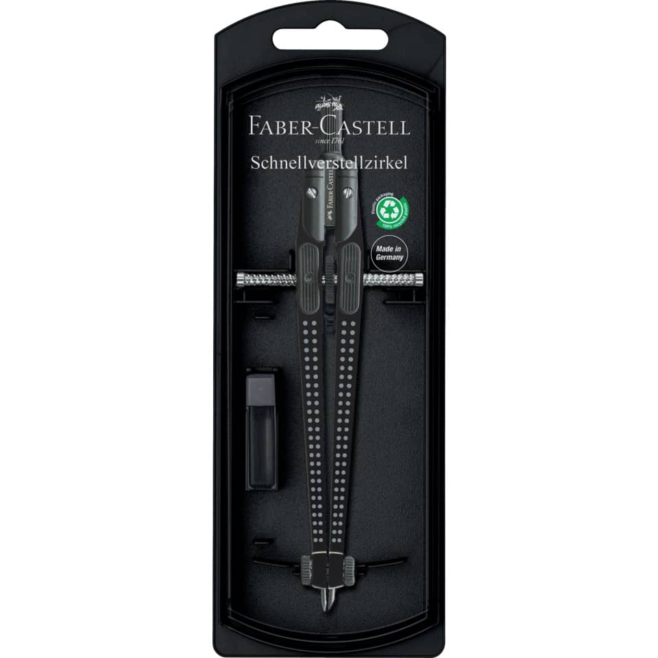 Schnellverstellzirkel Grip 2001 schwarz   Grip 2001 FABER CASTELL 174434 FABER CASTELL 174434 Grip 2001