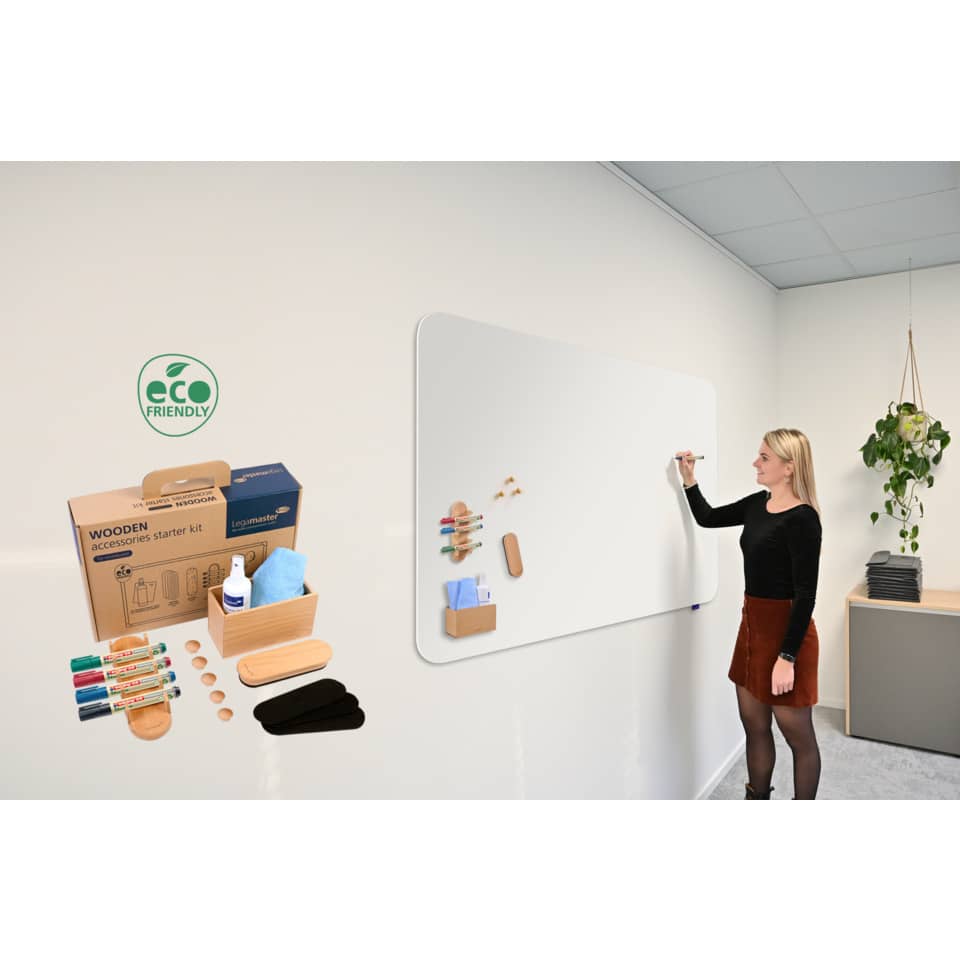 Whiteboard Starter-Set Wooden, naturholz LEGAMASTER 7-125600