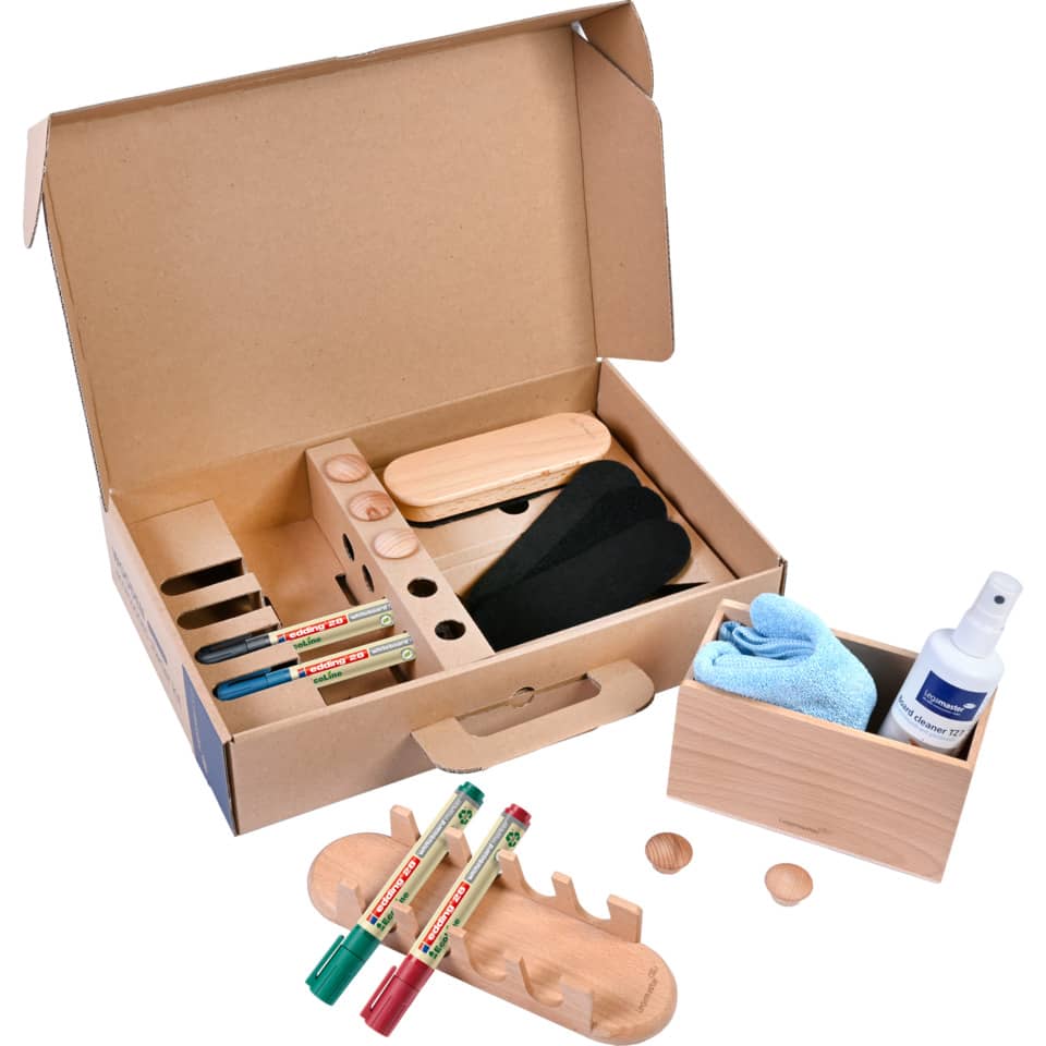 Whiteboard Starter-Set Wooden, naturholz LEGAMASTER 7-125600