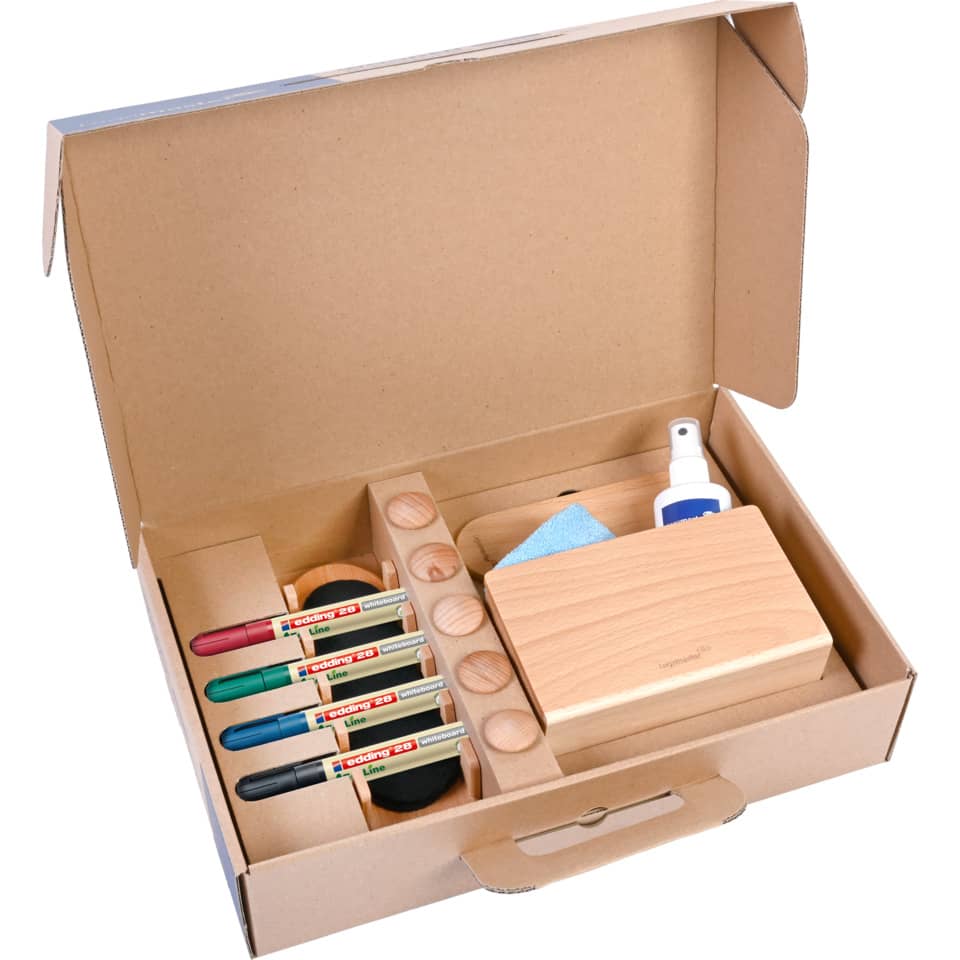 Whiteboard Starter-Set Wooden, naturholz LEGAMASTER 7-125600