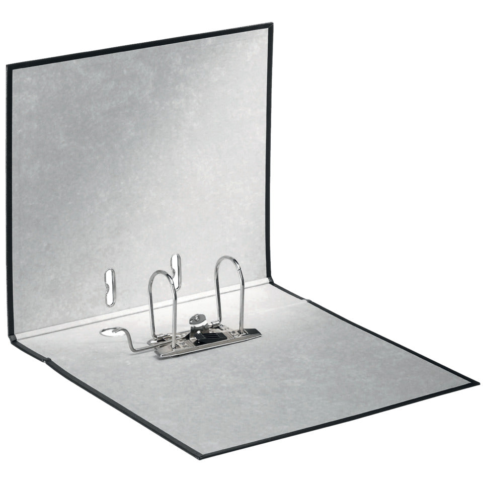 Ordner Serie No.1, DIN A4, Kunststoff, 80 mm, breit, auswechselbares Rückenschild, ohne Kantenschutz, schwarz BENE 291400SW BENE 291400SW 105655