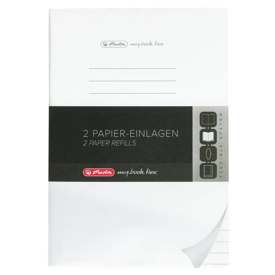 Ersatzeinlage my.book, A4, 2 x 40 Blatt, liniert mit Rand innen/außen HERLITZ 300006070 HERLITZ 300006070 50034093 my.book A5
