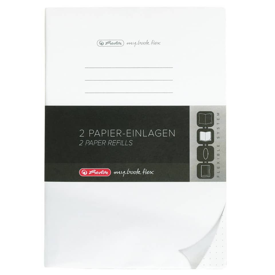 Ersatzeineinalge my.book flex, A4, 2x40 Blatt, dotted HERLITZ 300006053 HERLITZ 300006053 50033805 my.book A4