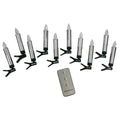 Christbaumkerze LED, 105x15mm, silber, 10 Stück PBS 48465 48465 1,5x10,5cm