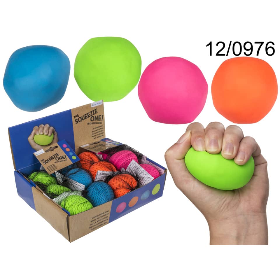 Anti-Stress-Ball im Netz, Ø6cm, sortiert OUT OF THE BLUE 12/0976 OOTB 12/0976 D6cm