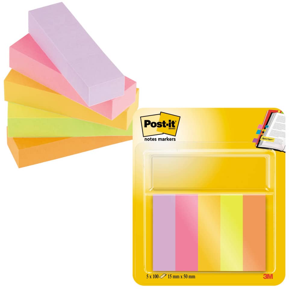 Haftstreifen Page Marker, 15x50mm, 5x50 Blatt POST-IT 670-5-TFEN POST-IT 670-5-TFEN 15x50mm
